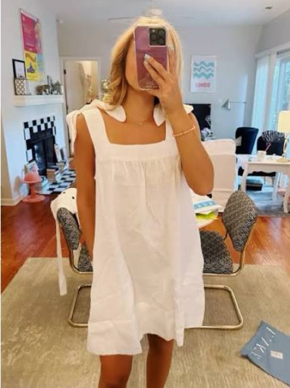 LAKE Coco Cover-Up in White Linen